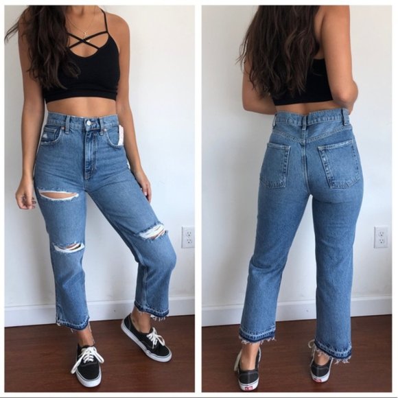 Free People Denim - NWT Free People Lita Slim Distressed Jeans